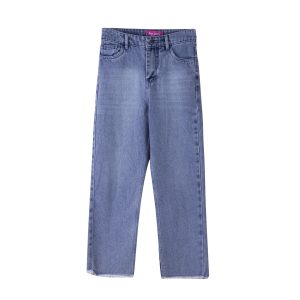 نمای جلو شلوار جین زنانه راسته