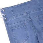 نمای کمر شلوار جین بوت کات آبی روشن