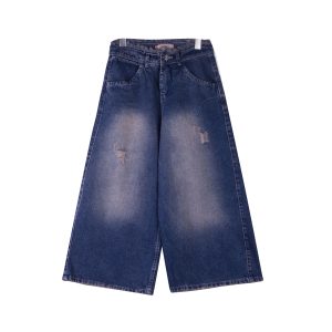 نمای جلو شلوار جین واید لگ 1822