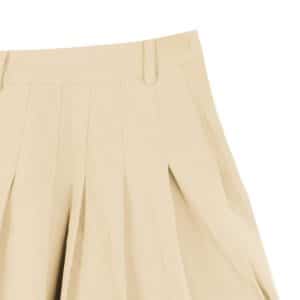 دامن پلیسه کرم نمای نزدیک