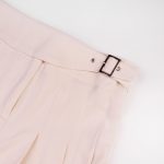 نمای کمربند دامن پلیسه کرم