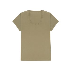 تیشرت نخی یقه گرد زنانه