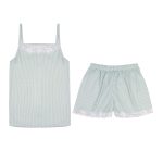 لباس خواب راه راه نخی زنانه