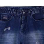 نمای کمر شلوار جین زنانه نیم بگ