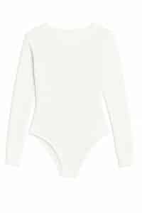 بادی یقه دالبری سفید نمای پشت