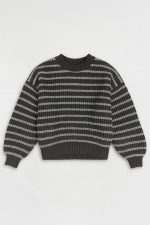 بافت راه راه زنانه یقه گرد