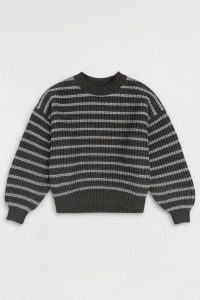 بافت راه راه زنانه یقه گرد