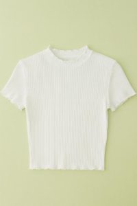 تیشرت بافت یقه حلزونی زنانه