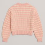 بافت راه راه صورتی زنانه نمای پشت