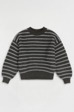 بافت راه راه زنانه طوسی رنگ