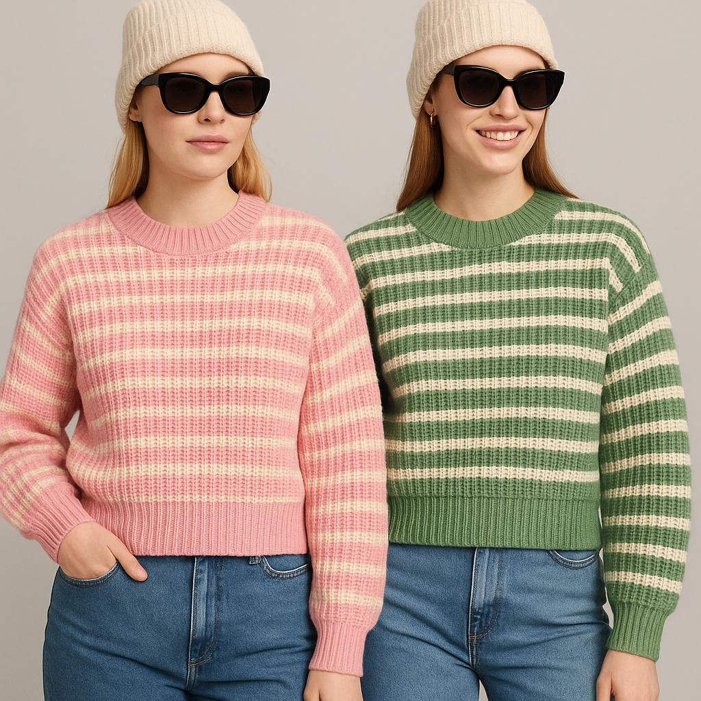 تنخور بافت های راه راه زنانه