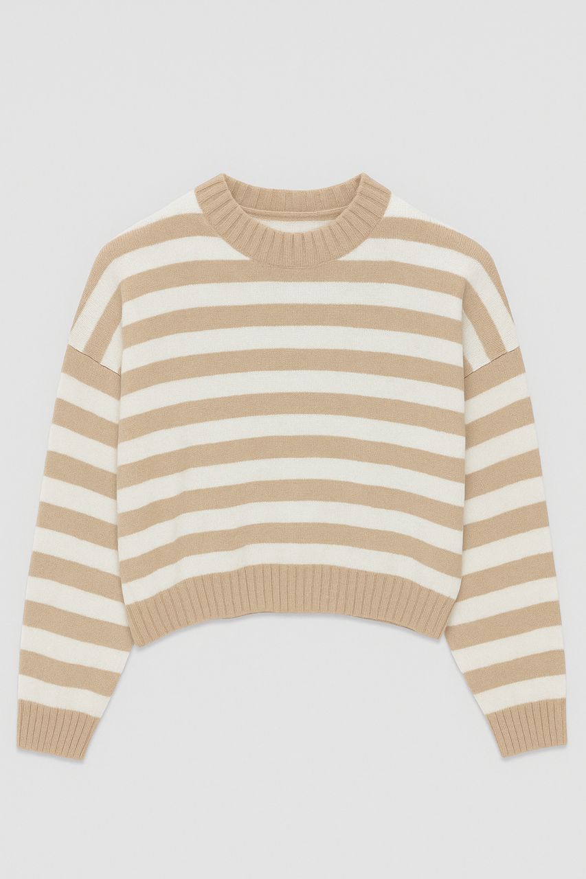 WhatsApp Image 2025-11-02 at 12.14.02 (5) بافت راه راه زنانه یقه گرد نسکافه ای