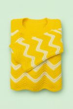 بافت طرحدار رن زرد زنانه نمای نزدیک