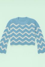 بافت طرحدار زنانه نمای جلو