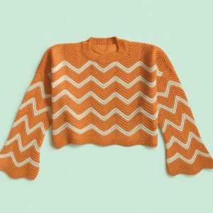 بافت طرحدار زنانه نمای جلو