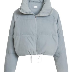 کاپشن پفی زنانه نمای جلو