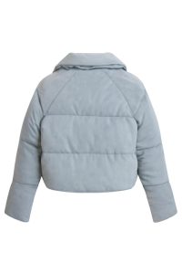 کاپشن پفی زنانه کوتاه نمای پشت