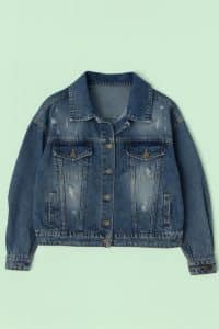 کت جین آبی کوتاه زنانه