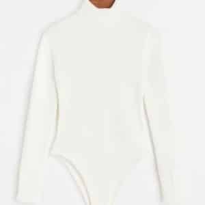 بادی کبریتی سفید یقه اسکی زنانه