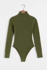 بادی کبریتی زنانه سبز یقه اسکی