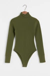 بادی کبریتی زنانه سبز یقه اسکی