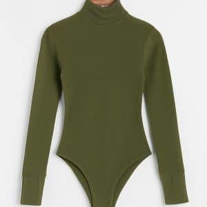 بادی کبریتی زنانه سبز یقه اسکی