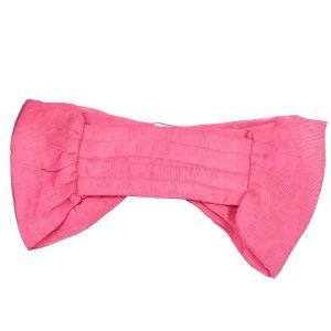 نمای پشت کراپ تاپ دخترانه رنگ صورتی