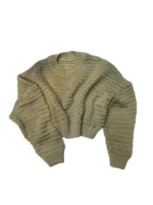 نمای جلو بافت زنبوری زنانه کرم