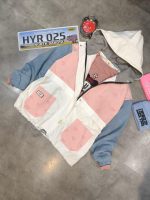 کاپشن ترکیبی زنانه صورتی