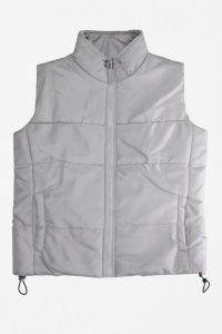 پافر زنانه طوسی نمای جلو