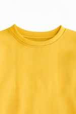 دورس یقه گرد زنانه زرد نمای یقه