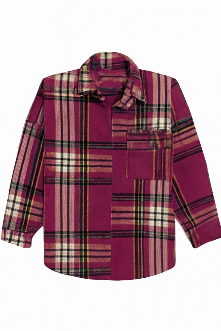 WhatsApp Image 2025-12-09 at 11.37.03 (2) ژاکت پشمی صورتی چهارخونه