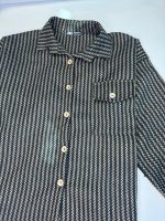 نمای یقه ژاکت طرحدار قهوه ای