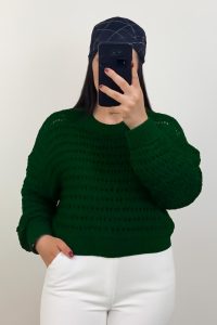 تنخور بافت زنبوری سبز زنانه