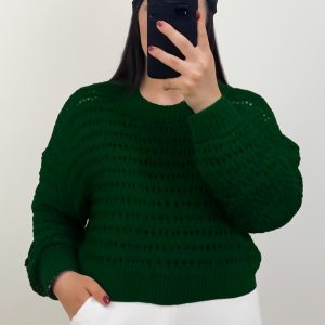 تنخور بافت زنبوری سبز زنانه