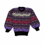 نمای مقابل بافت زنانه بنفش سرخپوستی