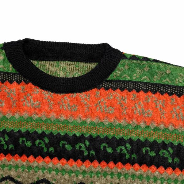 نمای یقه بافت سرخپوستی زنانه