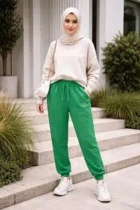 تنخور شلوار جاگر زنانه سبز