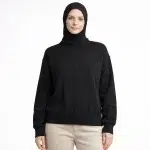 تنخور بافت زنانه مشکی ساده طرح نوا