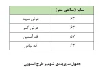 جدول سایزبندی شومیز اسنوپی